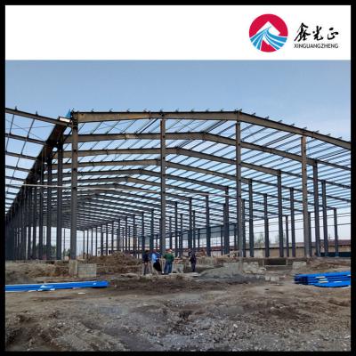 China Customized Construction Prefabricated Steel Structure Workshop With Fire-Proof Panel for sale