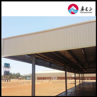 China Fast Install Earthquake Proof Steel Structure Workshop With Steel Color Sheet Wall Panel for sale