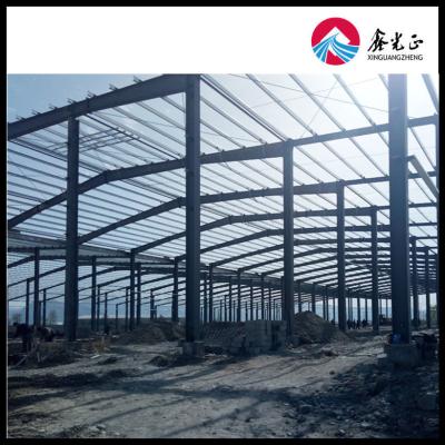 China Large Capacity Prefab Steel Warehouse With Sandwich Panel Wall Panel And Aluminum Windows for sale