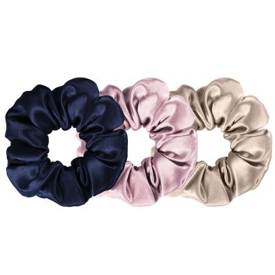 China OEM ODM 22mm Comfortable 2022 Hot High Quality Custom Made Oversized Silk Hair Ties Scrunchies for sale