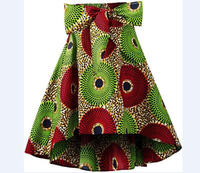 China New Design Dropshipping Cotton Print High Waist Long Skirt Cotton African Women Elegante African Dresses for sale