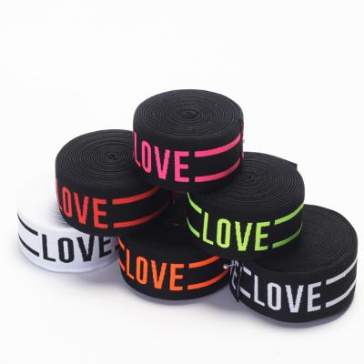 China Dropshipping RTS Elastic Nylon Spandex Elastic Band Sharpening Custom Embroidered Rubber Workout Elastic Band for sale