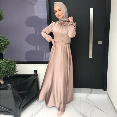 China Modest Islamic Clothing Combine Clothing Prayer Dress Comfortable Feeling Clothing With Long Scar Islamic Muslim Abaya Dress for sale