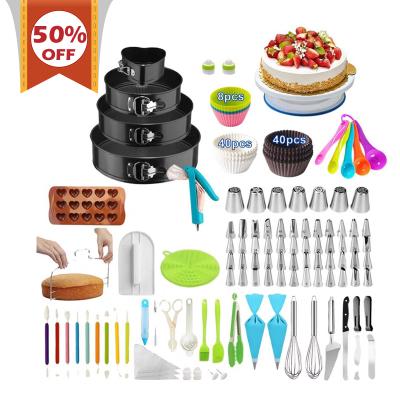 China Sustainable Sales Promotion 243 Pcs Cake Decorating Tools Cake Rotating Cake Tools Baking Instrument for sale