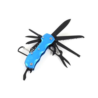 China High Swivel Open Multifunctional Aluminum Handle Hardness Wilderness Survival Hunting Knife Outdoor Folding Tool for sale