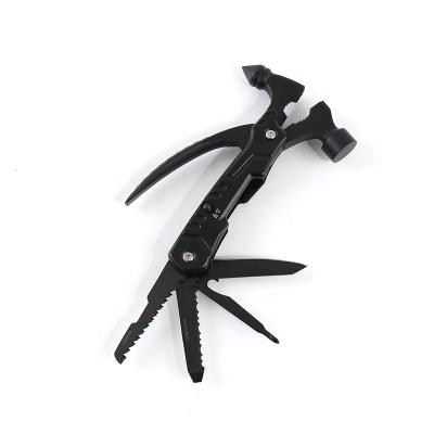 China Nail Hammer 12 in 1 Safety Multi Tool Survival Hammer Car Emergency Multi Function Hammer Multitool for sale