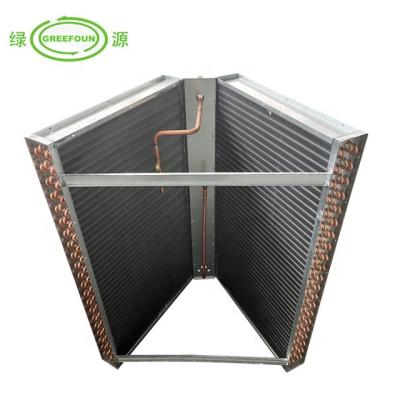 China Heat Exchange Air Source Heat Pump Fin Tubes Copper Aluminum Foil Air Water Heat Exchanger for sale