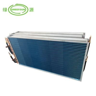 China Heat Exchange China Heat Pump Copper Strip Wafer Type Aluminum Foil and Windowing Air Cooled Evaporator Cooling Evaporator for sale