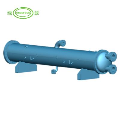 China Anticorrosive Titanium Type Seawater Refrigeration Parts Marine Sea Water Heat Exchanger Copper Tube Water Condenser for sale