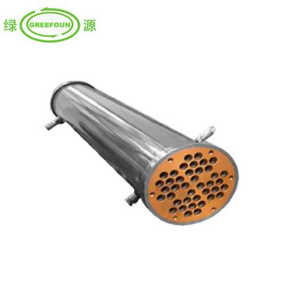 China Industry Air Conditioner Copper Nickel Heat Exchanger Refrigeration R22 Refrigeration Waste Water Cooling Tubular Condenser for sale