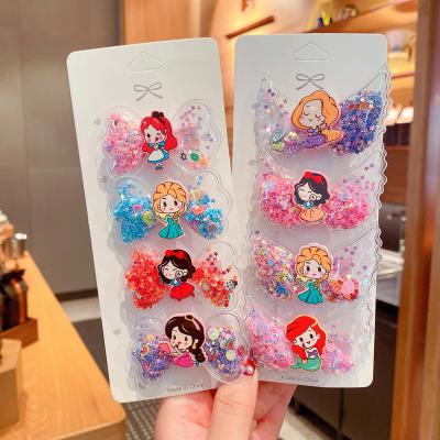 China Cute cartoon sweet Korean children's sofa clip girl princess wings acrylic side hair card clip baby hair accessories for sale