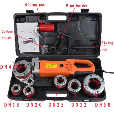 China Hand Type Small Size Portable Pipe Threader Mini Pipe Threading Machine ZIT-KY01-50 for sale