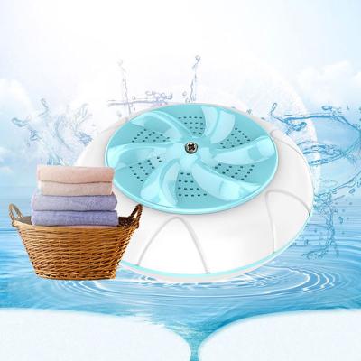 China Hotel RTS High Quality Cheap Semi-automatic Mini Portable Ultrasonic Washing Machine For Socks Underwear for sale