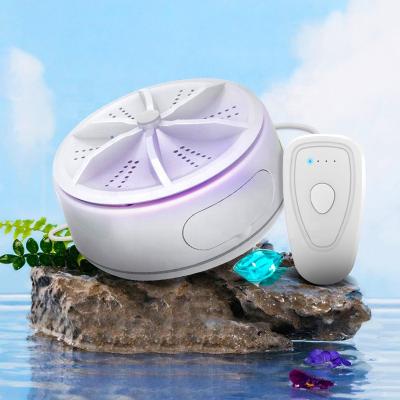 China Portable Mini RTS Sell OEM Custom Low Freight Laundry USB Powered Mini Portable Washing Machine With Blue Light Four Bacteriostasis for sale