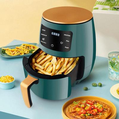 China 2022 New Style Custom Logo Smart Household Electric 4.5L Commercial Air Fryers Oil Free With Digital Display Screen for sale