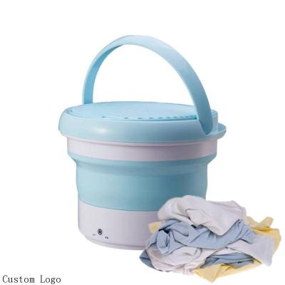 China New 2022 Design Household Hotel Small Mini Foldable Portable Washing Machine For Underwear And Socks for sale