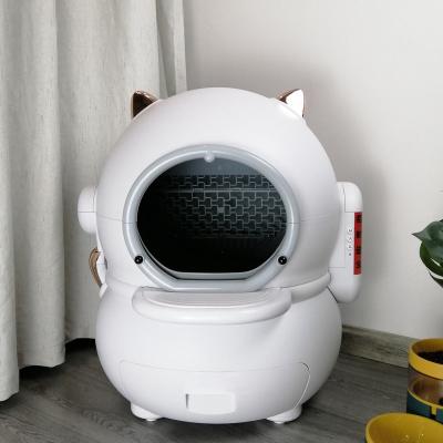 China Sustainable New Design Luxury Style Pet Cleaning Automatic Self Cleaning Cat Litter Box for sale