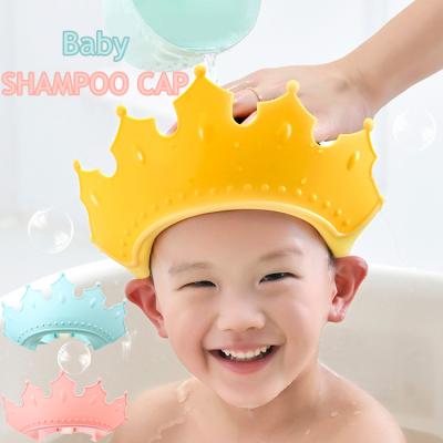 China Cheap type crown swim shower cap baby shampoo cap sustainable promotion materials Angel Shield eco pp+tpe for sale