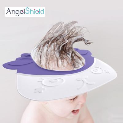 China Angel Shield Cheap Price Sustainable Babies Shampoo Hats Kids Waterproof Shower Hat for sale