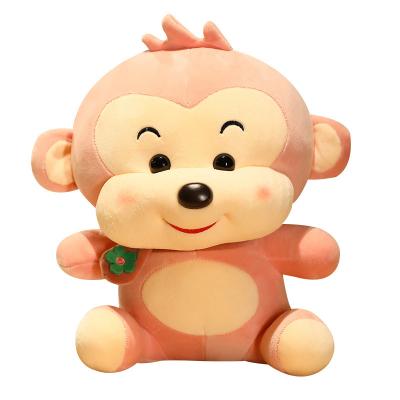 China 23CM Soft Toy Three Color Stuffed Monkey Cute Plush Smile Plush Toy Soft Toy Three Color Stuffed Monkey for sale