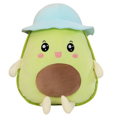 China Wholesale 45cm Plush Cartoon Cute Green Avocado Soft Stuffed Toy Pillow Plush Soft Stuffed Toy for sale