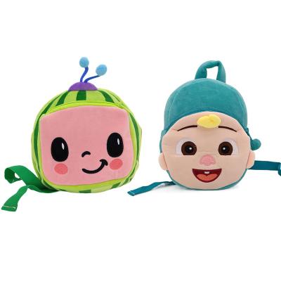 China Plush Ready to Ship Soft Toy Doll Cute Carton Backpack School Bag Watermelon Plush Backpack for sale