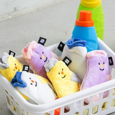 China 2021 Wholesale Soft Squeaky Cotton Pet Stored Molar Chew Bite Knocks Toy Pet Teddy Dog Chewing Stocking Toys for sale