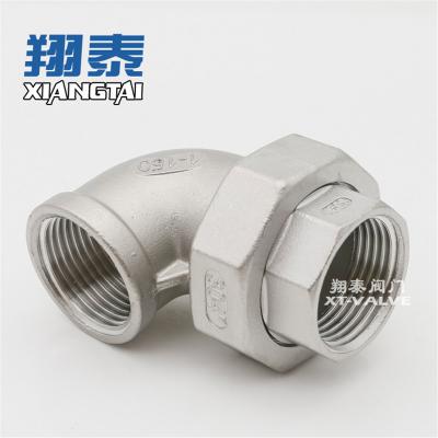 China General Stainless Steel Threaded Sanitary Pipe Fittings Supply Union Elbow For Water for sale