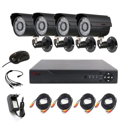 China 4CH NIGHT VISION Home Security Cameras System AHD KIT 4CH Video Surveillance Kit CCTV 720P Waterpoof AHD Camera with 4ch DVR Full Set for sale