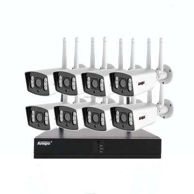 China Newest NIGHT VISION Full 8ch CCTV Set Outdoor Wireless 1080P Wifi Security Camera 8CH NVR Kit HD CCTV Camera System for sale