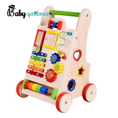 China Hot Selling Wooden Baby Activity Multifunctional Wooden Walker For Education Z16109E for sale