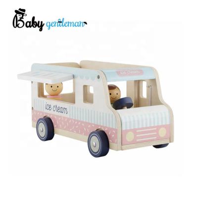 China New Arrival Mini Ice Cream Car Solid Wood Educational Wooden Toy For Children Z04A424 for sale