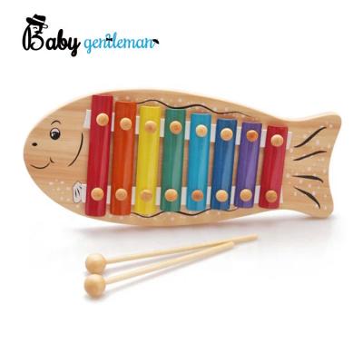 China Wholesale Cartoon Toy Baby Educational Toy Wooden Xylophone With Metal Keys Z07022C for sale