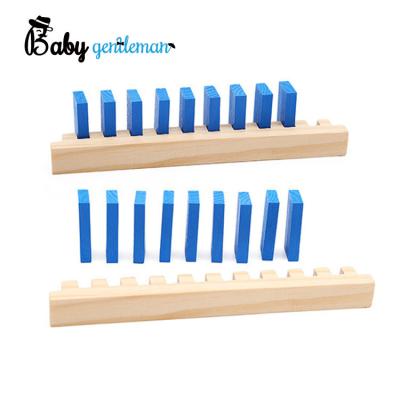 China Z15083A Solid Wood Toys DIY Domino Mechanism Wooden Mechanism Educational Wooden Colorful Domino Blocks Mechanism for sale