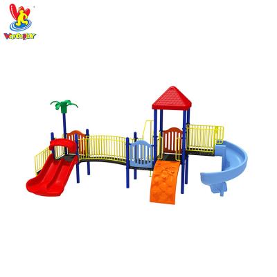 China Cheap Children's Outdoor Play Equipment Kindergarten Steel Pipe LLDPE +galvanized Playground Imported From China for sale