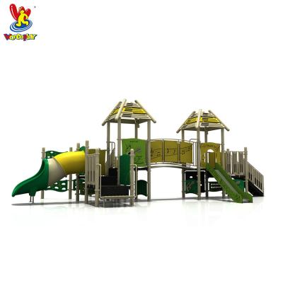 China Amusement Park Musical Plastic Slide Outdoor Playground Equipment For Children 1020*600*390cm for sale