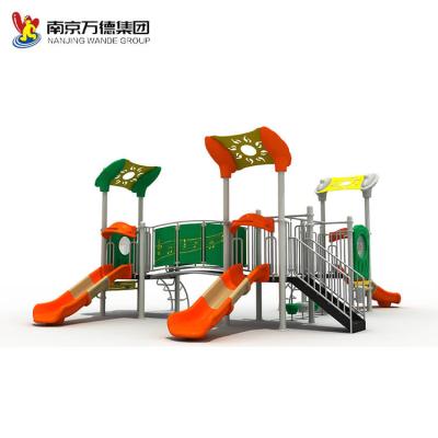 China Modern Park Kids Amusement Park Rides Outdoor Plastic Kids Games Playhouse Slides Playground Playsets Equipment For Daycare for sale