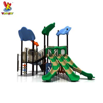 China Outdoor PE Kids Playground Amusement Theme Park Games Rides Plastic Manufacturer Equipment Slides Playsets For Children for sale