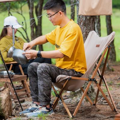 China Folding; Ultralight Portable Anti-tear Fabric Folding Chair Butterfly Chair Beach Aluminum Alloy Outdoor Camping Chair With Storage Bag for sale