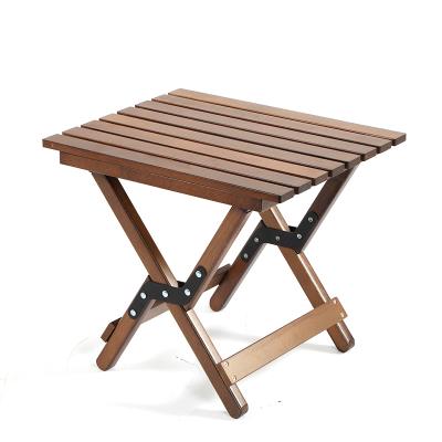 China Folding; High quality ultralight solid wood simple portable outdoor picnic style camping stool foldable wooden stool for fishing for sale