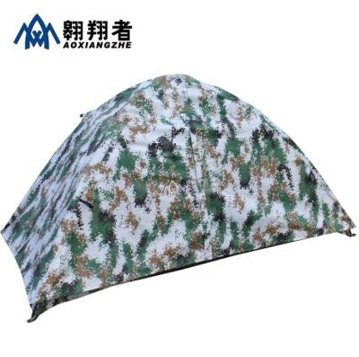 China camouflage 07 digital 1 person tent factory outdoor survival 1 person tent factory camouflage fiberglass pole camp fiberglass pole hot sale digital camping tent for sale