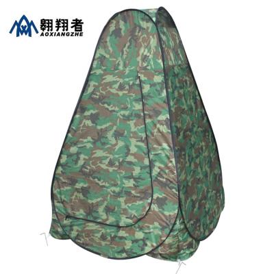 China Wholesale Single Layer Outdoor Portable Camping Military Toilet Camouflage Toilet Shower Army Tent for sale