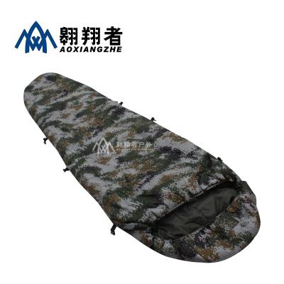 China Foldable Top Grade Military Overlay Sleeping Bag Camouflage Sleeping Bag for sale