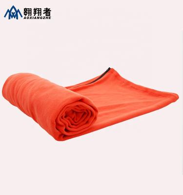 China Soft and breathable travel and camping sheet, summer lightweight inner sleeping bag/sleeping bag liner for sale