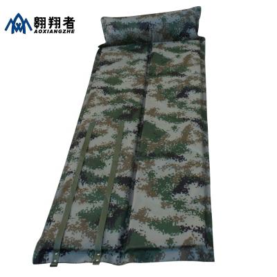 China Hot Selling Camping Camouflage Sleep Pad Mat Bed Self Inflatable Waterproof Outdoor Easy Folding Rise Mattress for sale