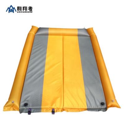 China Wholesale Inflatable Outdoor Activity Sleep Protection Outdoor Folding Padded Beach Mat Camping Mat With Pillow for sale