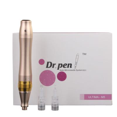 China Professional Anti-puffiness skin care device microneedle pen dermapen machine salon equipment derma pen needle m5 for sale