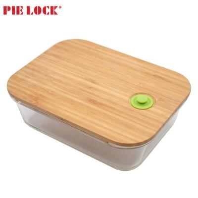 China Freshness Preservation Borosilicate Glass Lunch Box Meal Prep Leakproof Food Container for sale