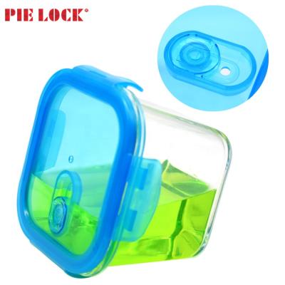 China Glass Microwavable Safe High Freshness Preservation Hot Borosilicate Food Containers for sale