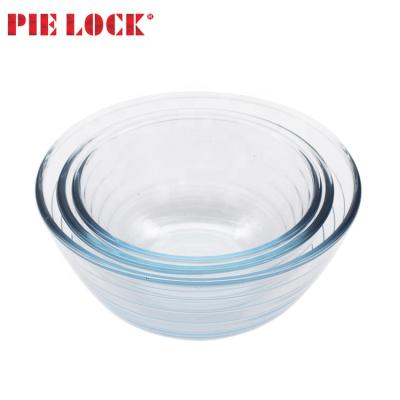 China Feature Eco-friendly Stocked Disposable and Personalized Glass Food Mixing Salad Bowl /Glass Material Salad Mixing Bowl Feature for sale